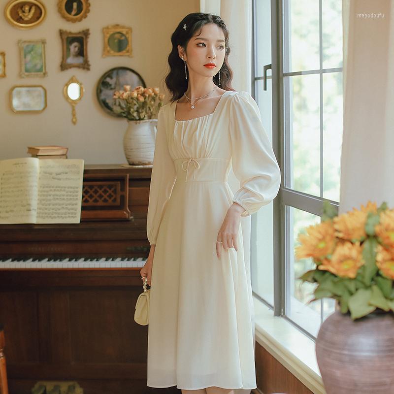 Casual Dresses Franse Long Sleeve Solid Color Lace Dress Vintage Chiffon Elegante Partij Chic Gentle Elegant Maxi For Women, Beige
Casual Dresses Franse Long Sleeve Solid Color Lace Dress Vintage Chiffon Elegante Partij Chic Gentle Elegant Maxi For Women, Beige