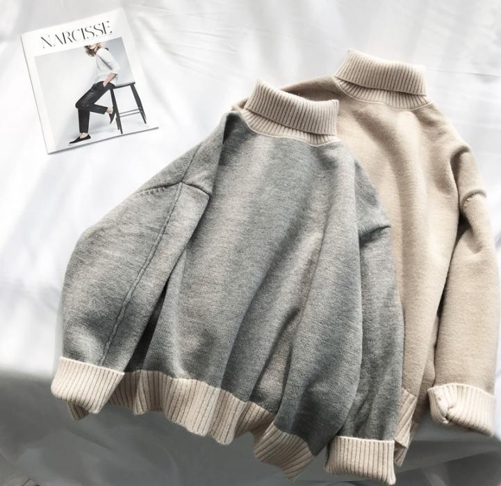 Oversized Turtleneck Sweater Women Loose Pullovers Winter Thick Warm Knit Tops High Neck Color Block Soft Jumper Large Knitwear 204715569, Yellow
Oversized Turtleneck Sweater Women Loose Pullovers Winter Thick Warm Knit Tops High Neck Color Block Soft Jumper Large Knitwear 204715569, Yellow