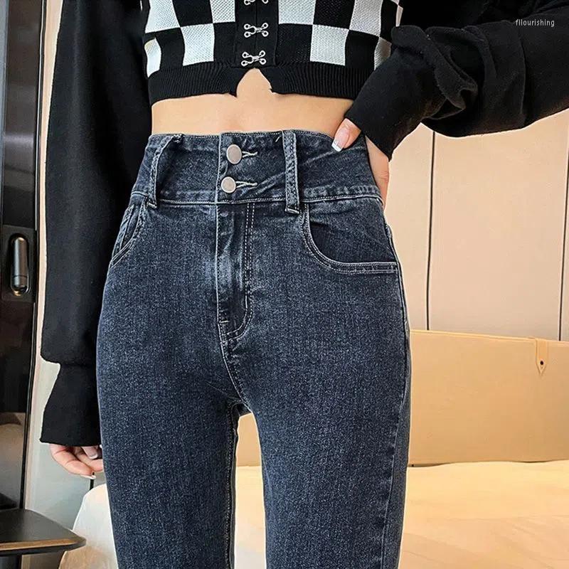 Women's Jeans High Waist Double Button Slim Skinny Pencil Denim Pants Female Classic Washed Stretch Ankle-length Streetwear Trousers, Black
Women's Jeans High Waist Double Button Slim Skinny Pencil Denim Pants Female Classic Washed Stretch Ankle-length Streetwear Trousers, Black