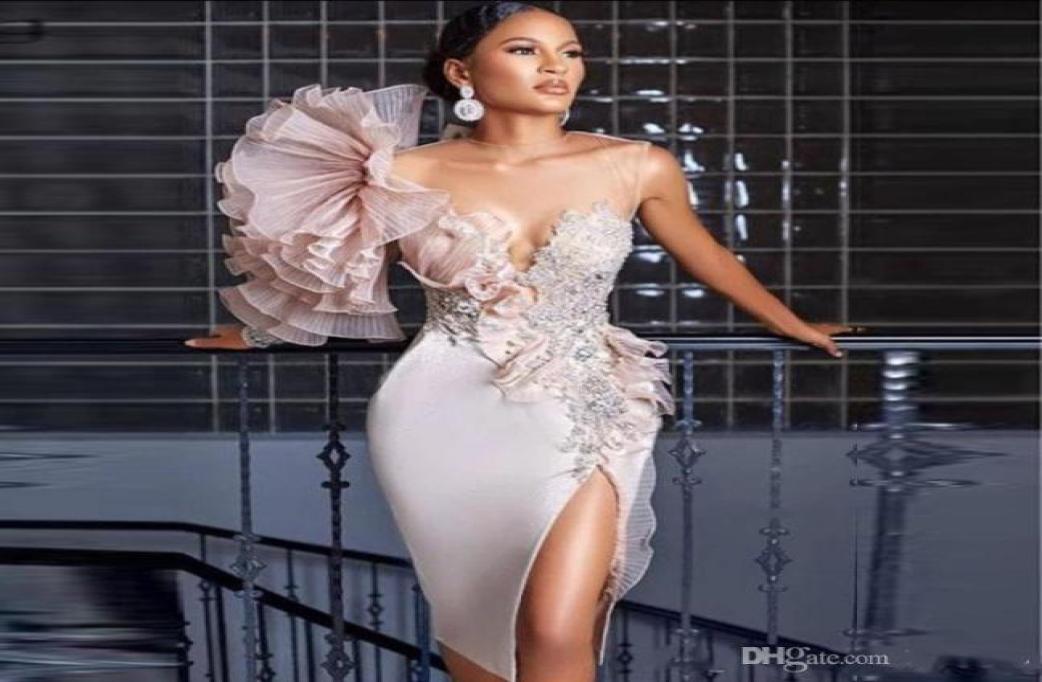 2020 New Arabic Side Split Cocktail Dresses Lace Appliqued Beads Sheer Jewel Neck Knee Length Prom Dresses8974829, Light sky blue
2020 New Arabic Side Split Cocktail Dresses Lace Appliqued Beads Sheer Jewel Neck Knee Length Prom Dresses8974829, Light sky blue