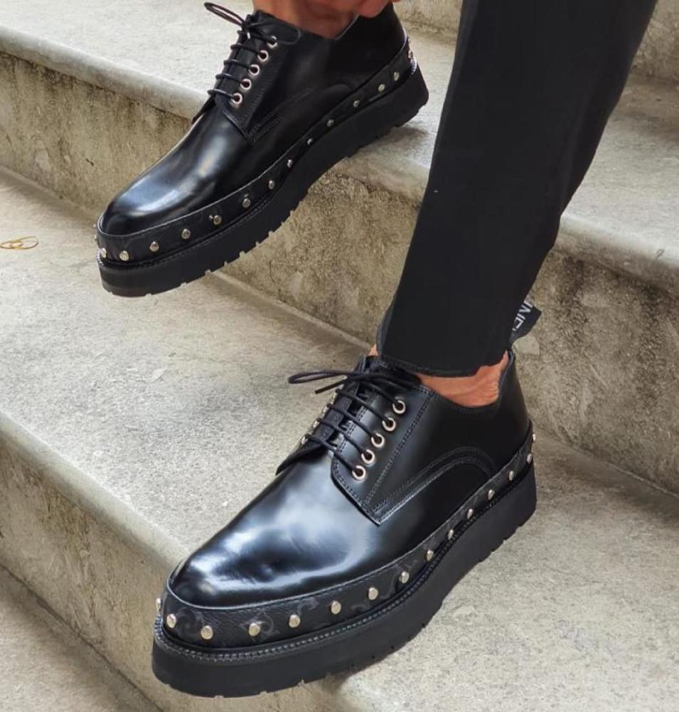 British Men Leather Shoes PU Solid Color Casual Fashion Versatile Rivet Print Bright Leather Lace Up Thick Sole Summer Tide DH8413310196, Clear
British Men Leather Shoes PU Solid Color Casual Fashion Versatile Rivet Print Bright Leather Lace Up Thick Sole Summer Tide DH8413310196, Clear