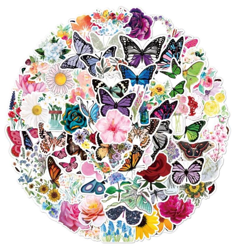 100Pcs Flowers Butterfly Stickers For Skateboard Laptop Luggage Bicycle Guitar Helmet Water Bottle Decals Kids Gifts9475896, Black
100Pcs Flowers Butterfly Stickers For Skateboard Laptop Luggage Bicycle Guitar Helmet Water Bottle Decals Kids Gifts9475896, Black