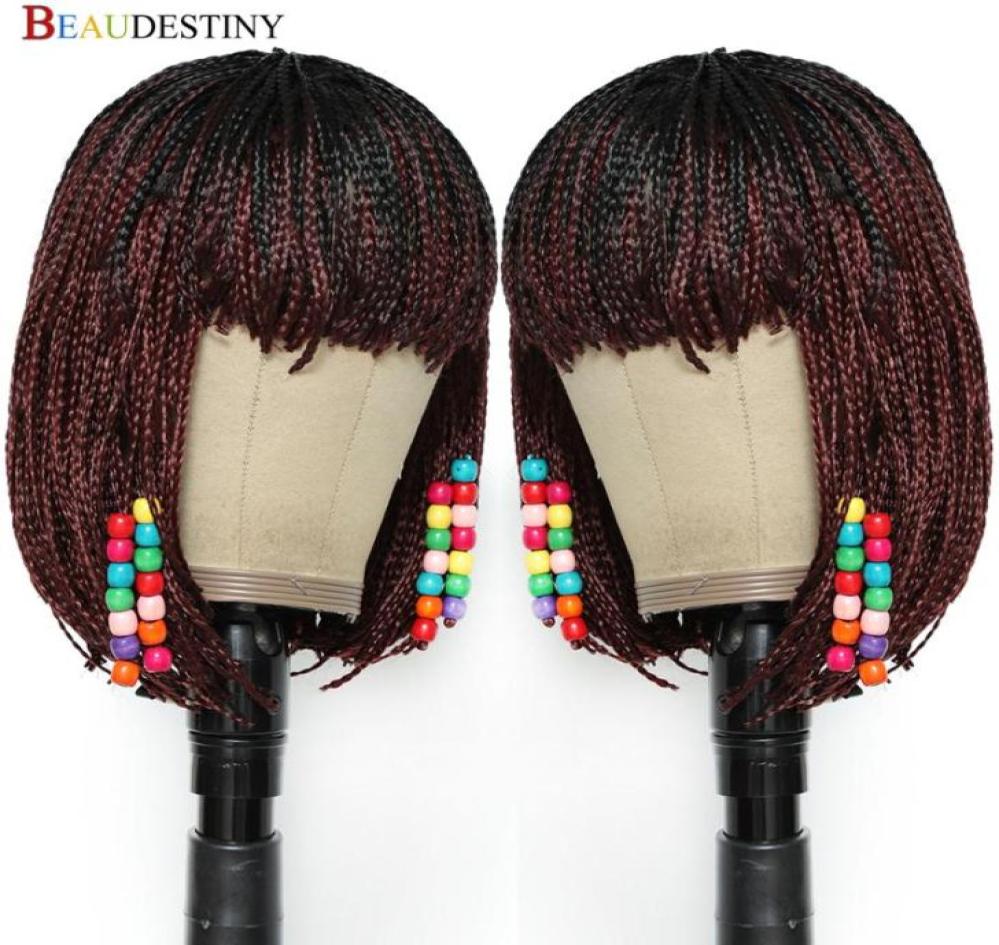 Synthetic Wigs Ombre Red Hair Wig Braiding Braids Women With Bangs Perruque Bob Short For Black4405861, Natural color 
Synthetic Wigs Ombre Red Hair Wig Braiding Braids Women With Bangs Perruque Bob Short For Black4405861, Natural color