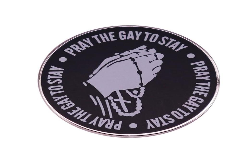 Pray The Gay To Stay Pin LGBTQ Pride Christian Religion Badge No thanks I039d rather be gay2460173, Red 
Pray The Gay To Stay Pin LGBTQ Pride Christian Religion Badge No thanks I039d rather be gay2460173, Red