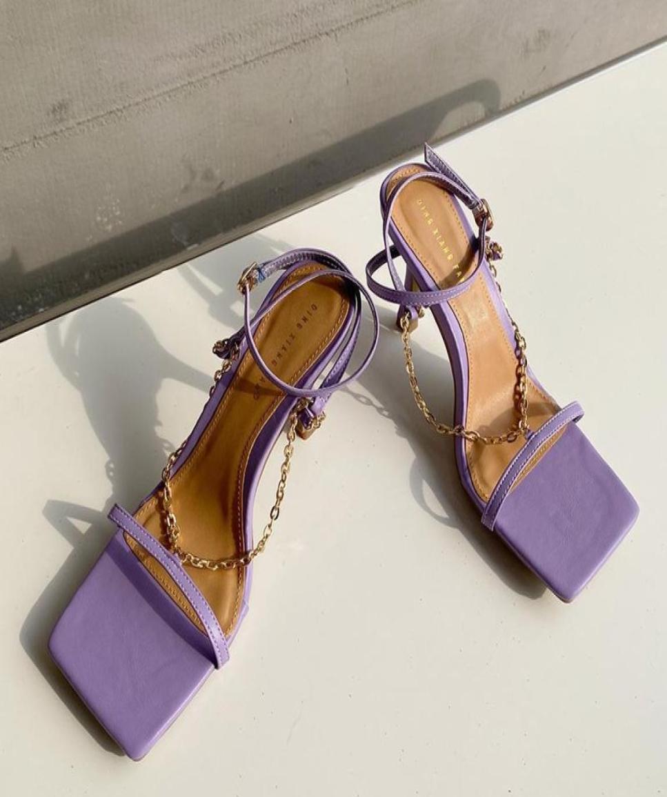 2021 Summer Elegant Women Purple High Heels Chain Sandals Designer Open Toe Green Yellow Stiletto Heels Sandals Nightclub Shoes3951602, Black
2021 Summer Elegant Women Purple High Heels Chain Sandals Designer Open Toe Green Yellow Stiletto Heels Sandals Nightclub Shoes3951602, Black