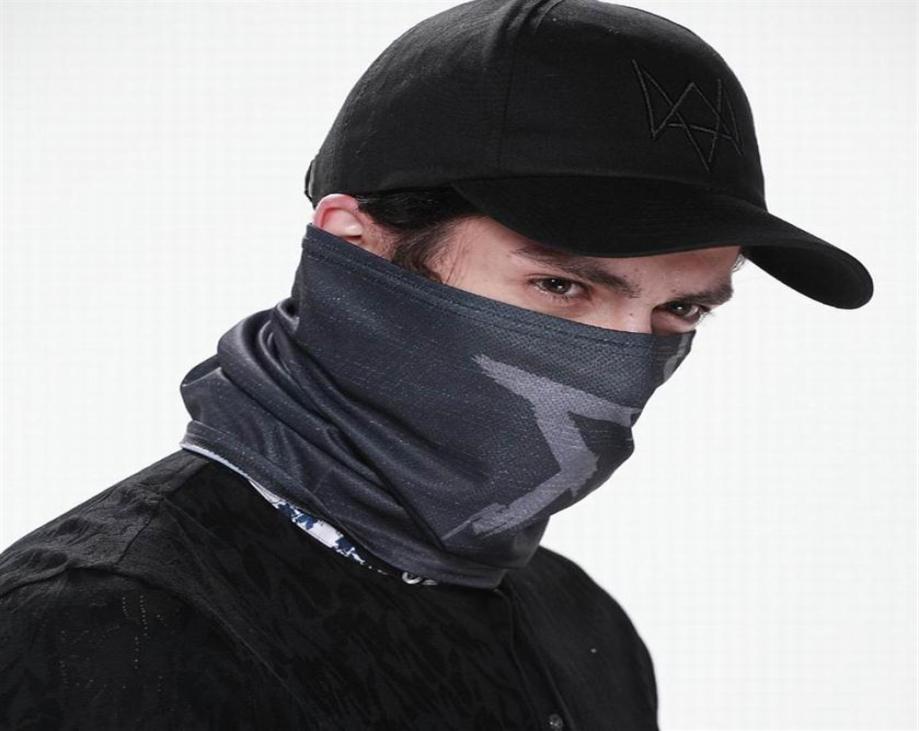 Watch Dogs Aiden Pearce MASK Cap Cotton Hat Set Costume Cosplay Hat Mens 6 Panel Tactique Baseball Caps317h