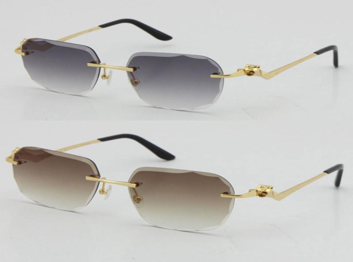 2021 Rimless Fashion Leopard Series Gold 18K Sunglasses Metal driving glasses High Quality Designer UV400 30 Thickness Frameless 2965422
2021 Rimless Fashion Leopard Series Gold 18K Sunglasses Metal driving glasses High Quality Designer UV400 30 Thickness Frameless 2965422