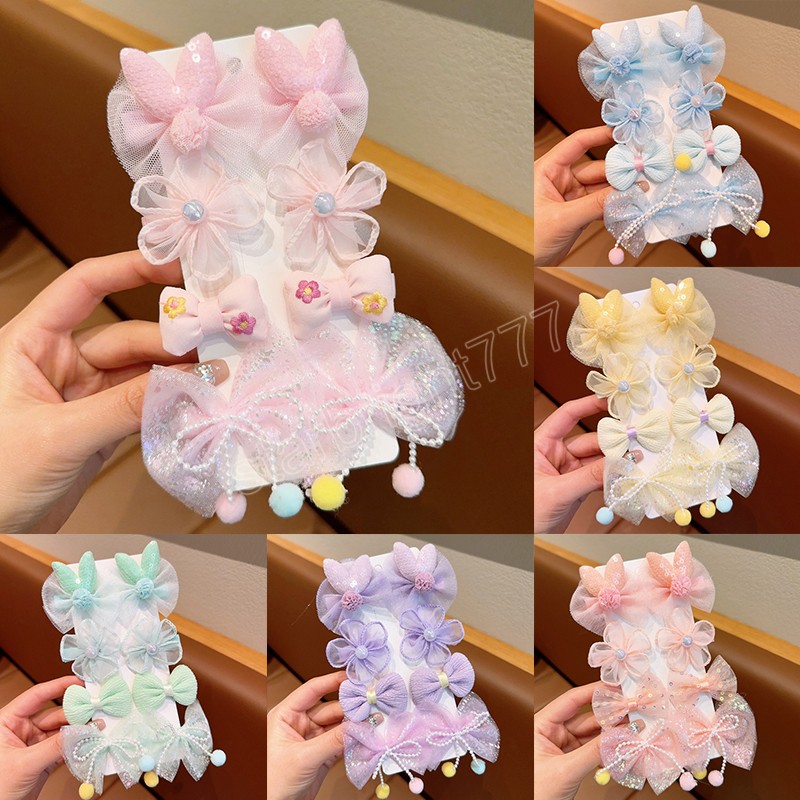 8Pcs/Set Bow Hairpi… - image