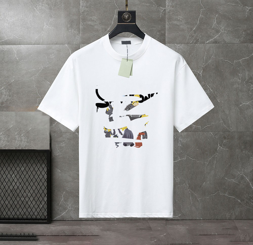 2023 Summer men' and women' fashion and leisure brand temperament Joker soft cartoon letter printed T-shirt size XS-4XL#bl05, 02
2023 Summer men' and women' fashion and leisure brand temperament Joker soft cartoon letter printed T-shirt size XS-4XL#bl05, 02