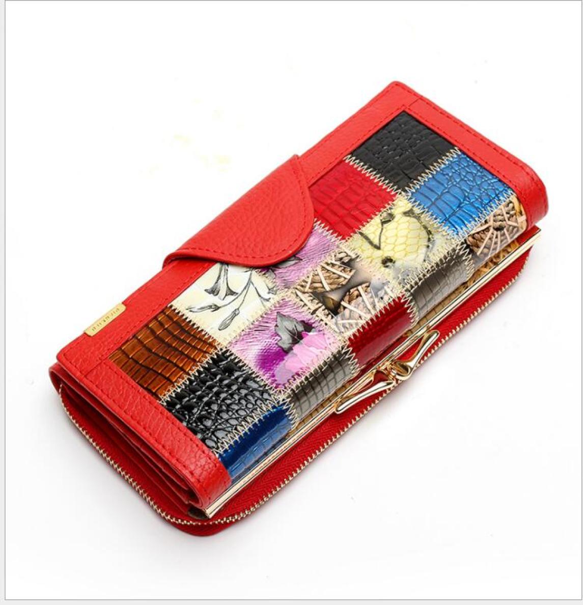 DesignerQianxilu Brand 3 Fold Genuine Leather Women Wallets Coin Pocket Female Clutch Travel Wallet Portefeuille femme cuir9058564, Red
DesignerQianxilu Brand 3 Fold Genuine Leather Women Wallets Coin Pocket Female Clutch Travel Wallet Portefeuille femme cuir9058564, Red