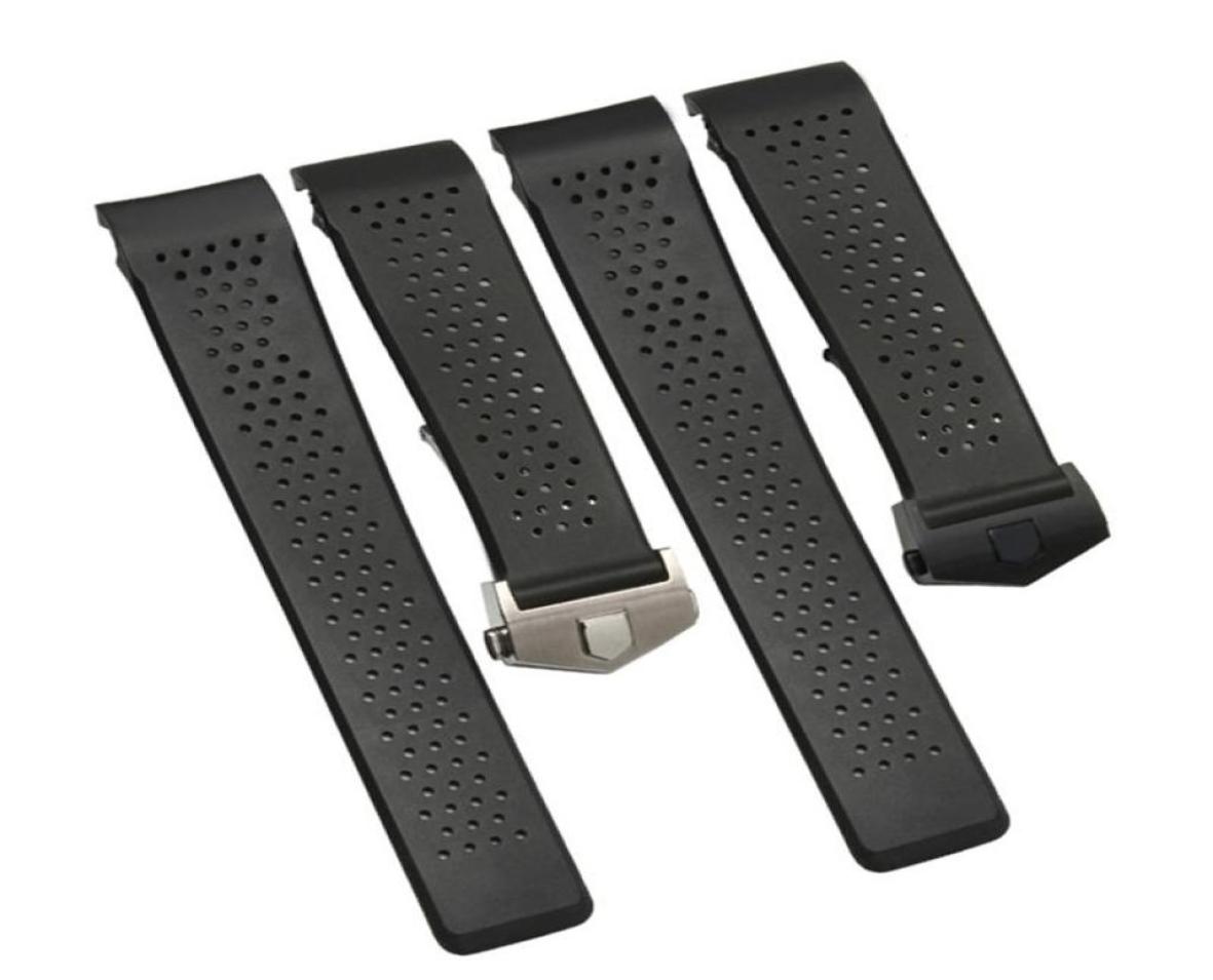 Watch Bands 22mm 24mm Black Ventilation Band For TAG CARRERA Silicone Rubber Waterproof Strap Bracelet Belt8209445
Watch Bands 22mm 24mm Black Ventilation Band For TAG CARRERA Silicone Rubber Waterproof Strap Bracelet Belt8209445