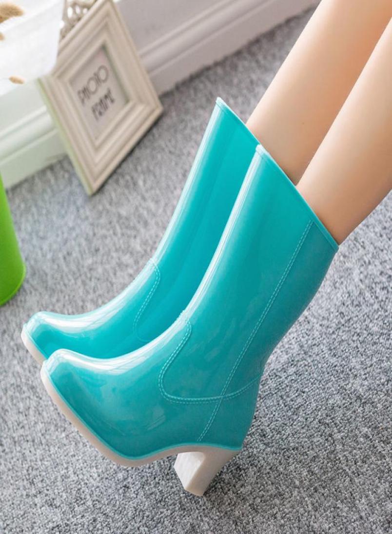 Women039s Highheel Rain Boots Women Midcalf Water Shoes Hightube Boots Ladies Fashion Nonslip Boots Korean Waterproof Shoes2547681, White
Women039s Highheel Rain Boots Women Midcalf Water Shoes Hightube Boots Ladies Fashion Nonslip Boots Korean Waterproof Shoes2547681, White