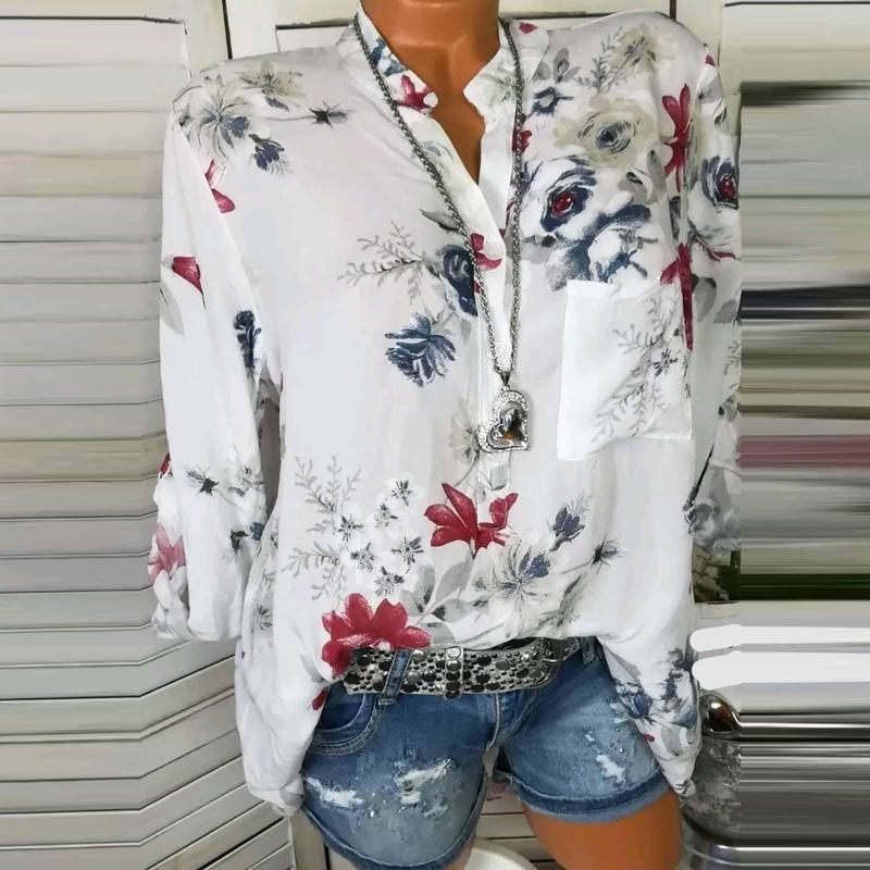 Women's Blouses Casual Flower Print Autumn Blouse Shirts Women Vintage Button Tops Office Lady Elegant Long Sleeve Shirt Plus Size 5XL, Blue
Women's Blouses Casual Flower Print Autumn Blouse Shirts Women Vintage Button Tops Office Lady Elegant Long Sleeve Shirt Plus Size 5XL, Blue
