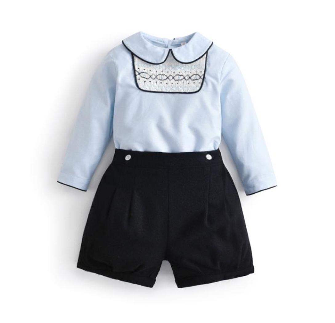2pcs Children Boutique Boys Smocked Clothes Set Baby Spanish Style Clothing Suit Toddler Hand Made Smocking Blouses Black Shorts 22389467, Ivory
2pcs Children Boutique Boys Smocked Clothes Set Baby Spanish Style Clothing Suit Toddler Hand Made Smocking Blouses Black Shorts 22389467, Ivory