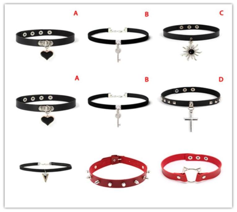 Chokers Women Girls Creative Choker Rock Fashion Collar Punk Goth Style Heart Rivet Decor Leather Necklace Jewelry Accessories6806986
Chokers Women Girls Creative Choker Rock Fashion Collar Punk Goth Style Heart Rivet Decor Leather Necklace Jewelry Accessories6806986