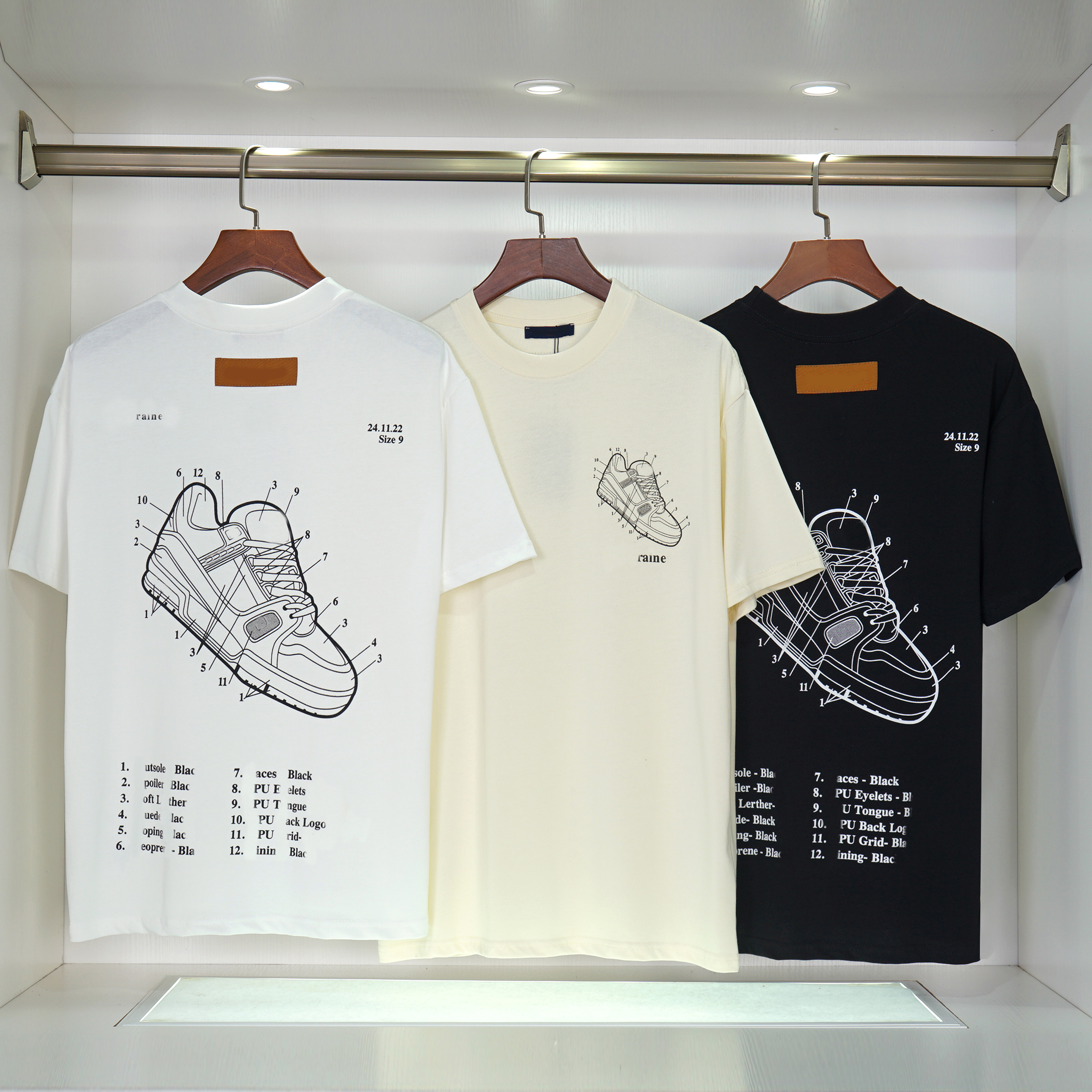 Fashion Brand Mens T Shirt Glued Letter Pattern Short Sleeve Leisure Loose Womens T-Shirt High Street Couple Clothing Top
Fashion Brand Mens T Shirt Glued Letter Pattern Short Sleeve Leisure Loose Womens T-Shirt High Street Couple Clothing Top