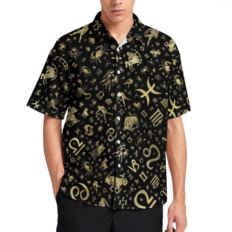 Men's Casual Shirts Astrology Print Vacation Shirt Zodiac Symbols Hawaiian Man Vintage Blouses Short Sleeve Custom Clothing Plus Size, Style-6
Men's Casual Shirts Astrology Print Vacation Shirt Zodiac Symbols Hawaiian Man Vintage Blouses Short Sleeve Custom Clothing Plus Size, Style-6