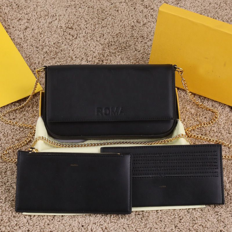 Designer Bag Chain Crossbody Bag 3pcs Set Flap Handbag Fashion Letter Clutch Shoulder Bags Zipper Purse Card Slot Holder wallet Geneuine Leather Wallet with Box hots, #4
Designer Bag Chain Crossbody Bag 3pcs Set Flap Handbag Fashion Letter Clutch Shoulder Bags Zipper Purse Card Slot Holder wallet Geneuine Leather Wallet with Box hots, #4