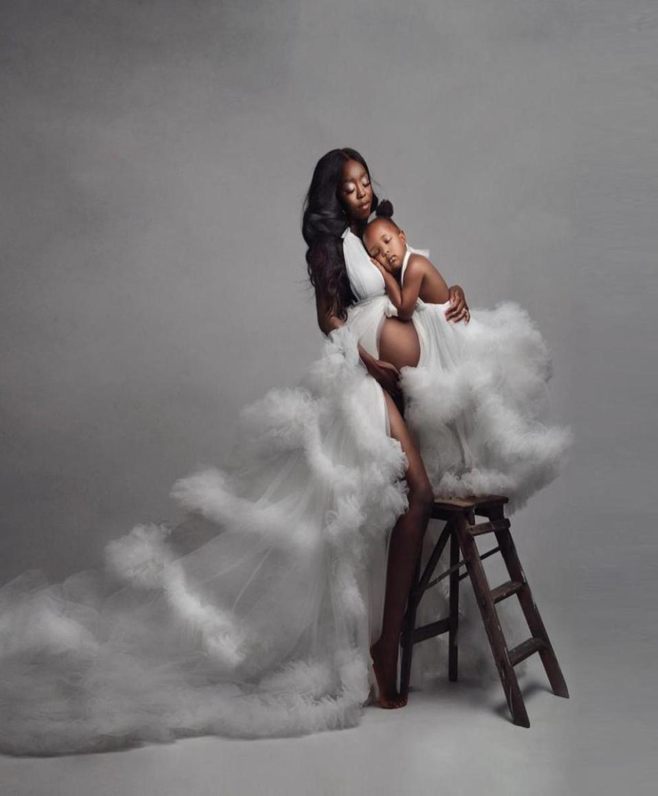 Chic White Ruffle Evening Dresses For Mother and Daughter Tiered Pleated Long Dress Women Po Shoot Tulle Maternity Robes Custom4108893, Chocolate
Chic White Ruffle Evening Dresses For Mother and Daughter Tiered Pleated Long Dress Women Po Shoot Tulle Maternity Robes Custom4108893, Chocolate