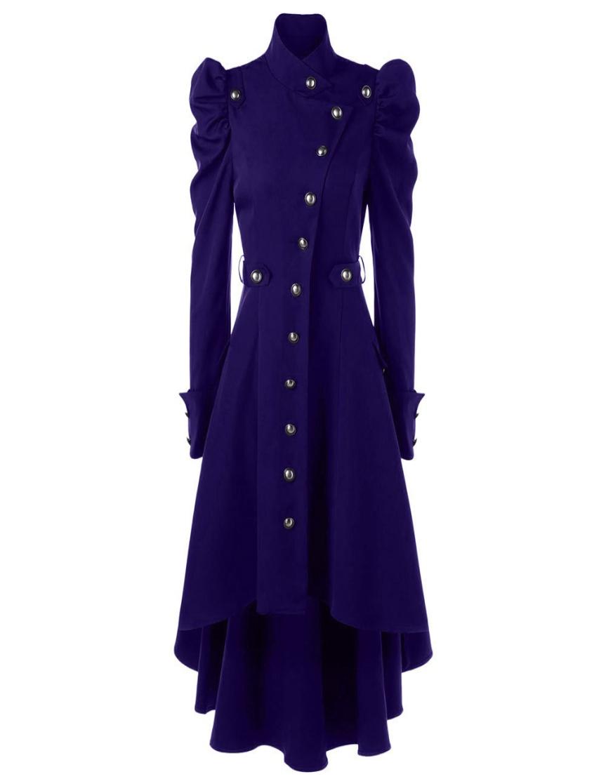 Vintage Steampunk Gothic Overcoat Winter Ladies Retro Jacket Autumn Women Wool Coat Long Sleeve 2011041904759, Purple
Vintage Steampunk Gothic Overcoat Winter Ladies Retro Jacket Autumn Women Wool Coat Long Sleeve 2011041904759, Purple
