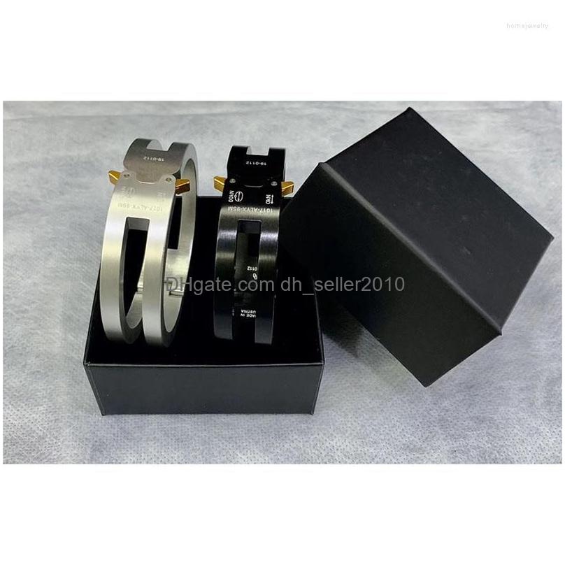 Chain Link Bracelets Hip Hop Fashion Rollercoaster Track Alyx Aluminium Alloy Bracelet Women Men Unisex Couples Jewelry Bangles With Dhvtc