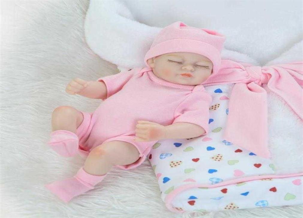 Reborn dolls Full silicone body reborn baby boy Sleeping dolls Girls Bath Lifelike Real Bebe Brinquedos Reborn Bonecas2931
