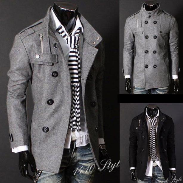 BlackGrey Men039s Wool Coat Double Breasted Shoulder Epaulets Long Trench Coats Dropshi9226134, Black
BlackGrey Men039s Wool Coat Double Breasted Shoulder Epaulets Long Trench Coats Dropshi9226134, Black
