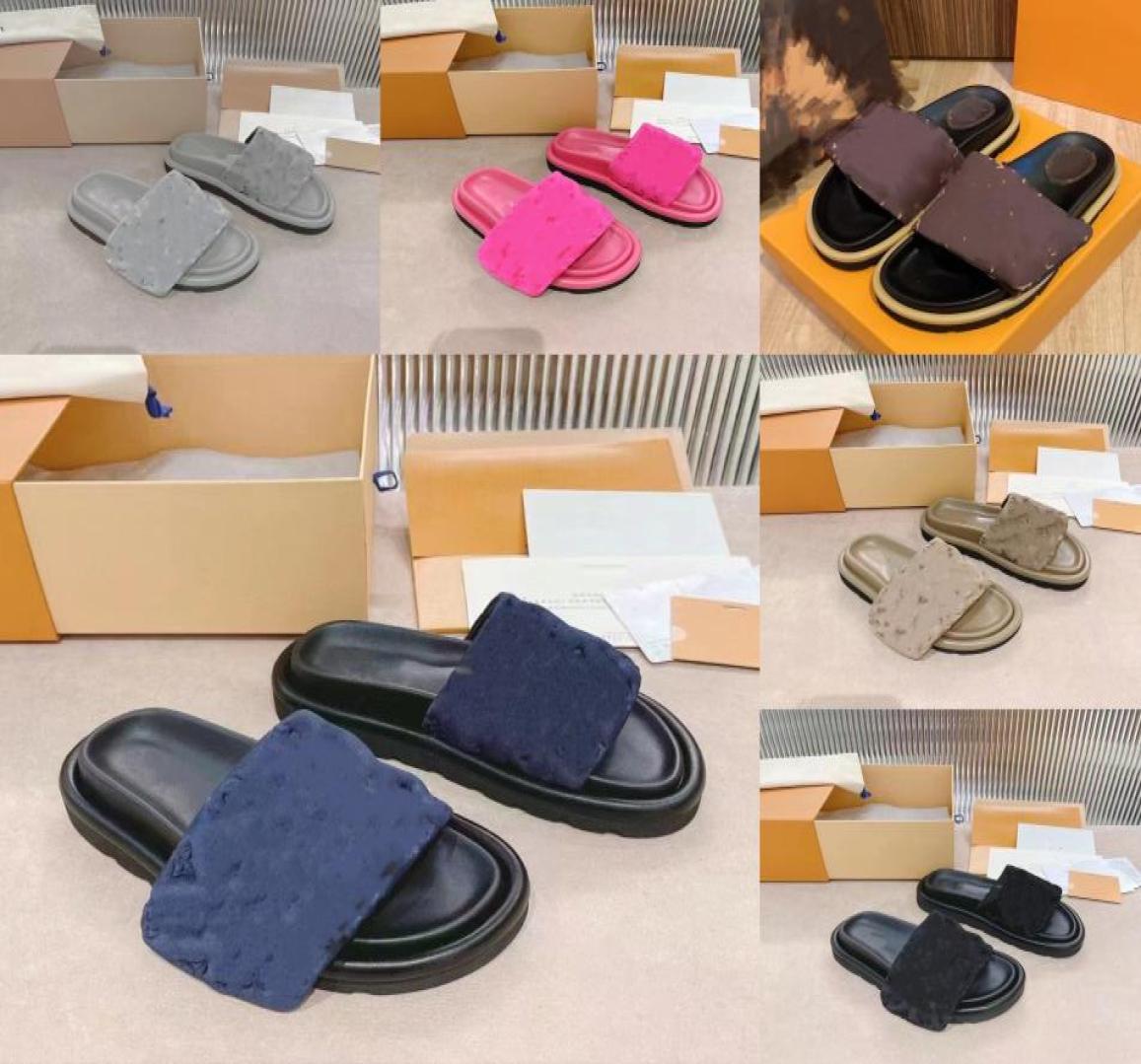 Designer Slippers WomenMen Sandal Embossed Printing Pillow Hook Loop Slipper Mule Summer Flat Heel Slippers Slides Flip Flops B6153361, Brown
Designer Slippers WomenMen Sandal Embossed Printing Pillow Hook Loop Slipper Mule Summer Flat Heel Slippers Slides Flip Flops B6153361, Brown