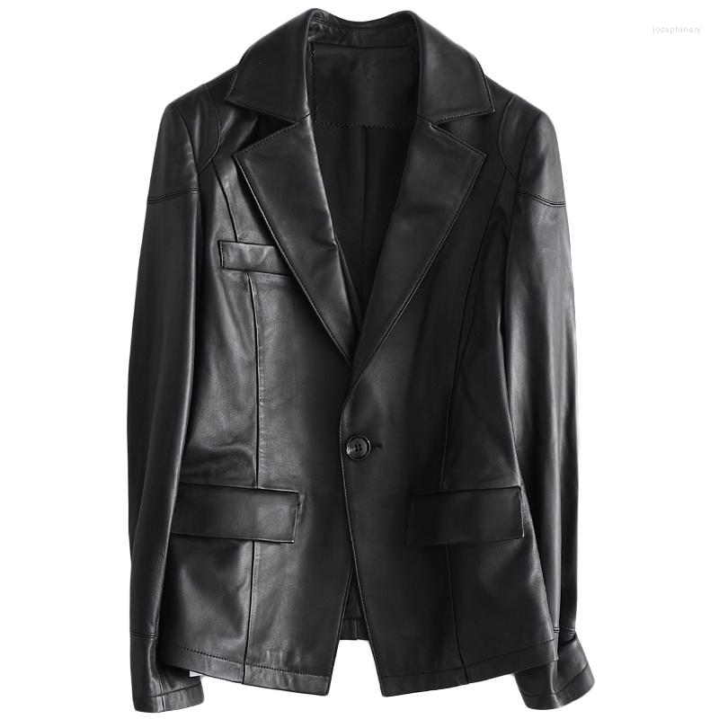 Women's Leather 2023 Real Jacket Women Sheepskin Coat Female Spring Autumn Genuine Blazer Jackets HQ20-CJX19019A, Black
Women's Leather 2023 Real Jacket Women Sheepskin Coat Female Spring Autumn Genuine Blazer Jackets HQ20-CJX19019A, Black