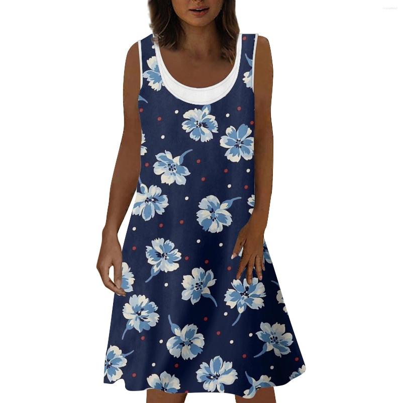 Casual Dresses Women' Summer Fashion Retro Flower Print Fake Two-piece Dress 2023 Elegant Party Evening Vestidos, Sky blue
Casual Dresses Women' Summer Fashion Retro Flower Print Fake Two-piece Dress 2023 Elegant Party Evening Vestidos, Sky blue