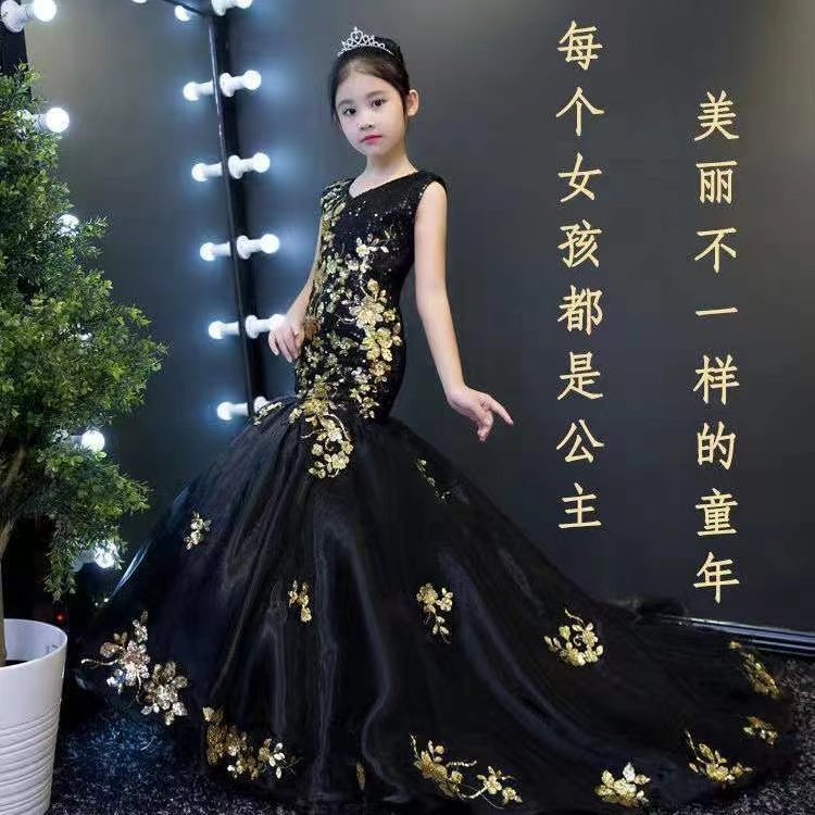 2023 Pretty Fairty Flower Girls Dress High Neck Long Sleeve 3D Floral Apliques Girls Pageant Dresses Hand Made Flowers Birthday first communion prince