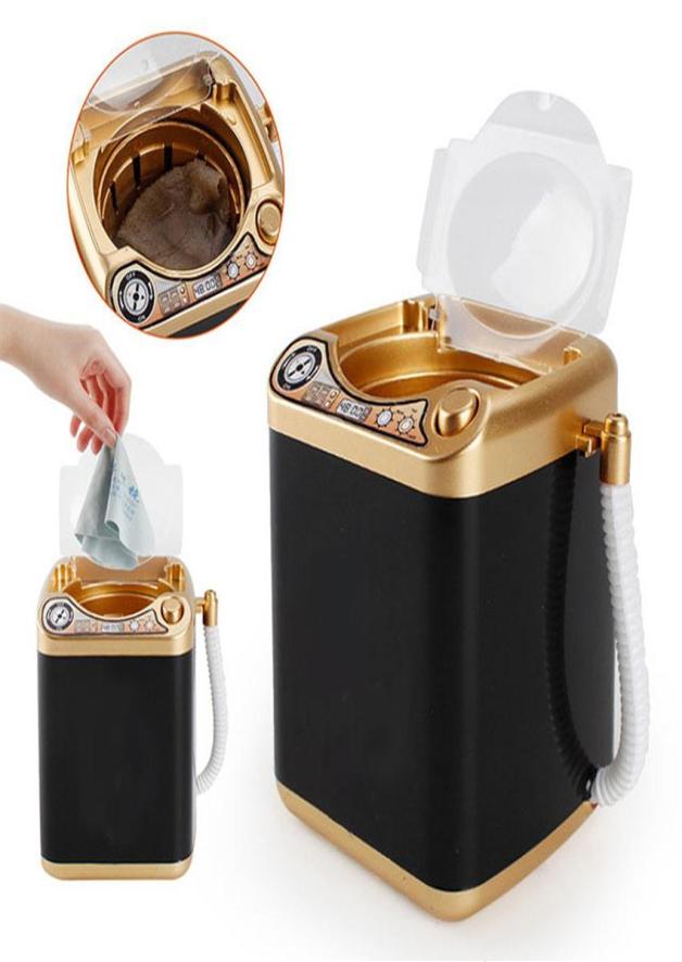 Eyelash washer Mini Makeup Brush Washing Machine Simulation Toys Mink Eyelash Electric Powder Puff Cleaner Washer Tool266Y