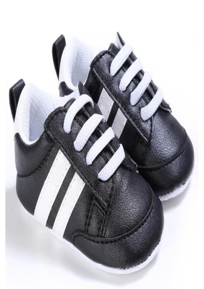 Baby Shoes Newborn Boys Sneaker Girls Two Striped First Walkers Kids Toddlers Lace Up PU Leather Soft Soles Sneakers 018 Months4425507, White
Baby Shoes Newborn Boys Sneaker Girls Two Striped First Walkers Kids Toddlers Lace Up PU Leather Soft Soles Sneakers 018 Months4425507, White