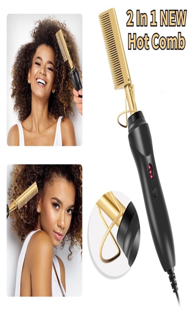 2 in 1 Comb Hair Straightener Flat Irons Straightening Brush Heating Comb Hair Straight Styler Hair Curler peigne chauffant 2206169241552
2 in 1 Comb Hair Straightener Flat Irons Straightening Brush Heating Comb Hair Straight Styler Hair Curler peigne chauffant 2206169241552