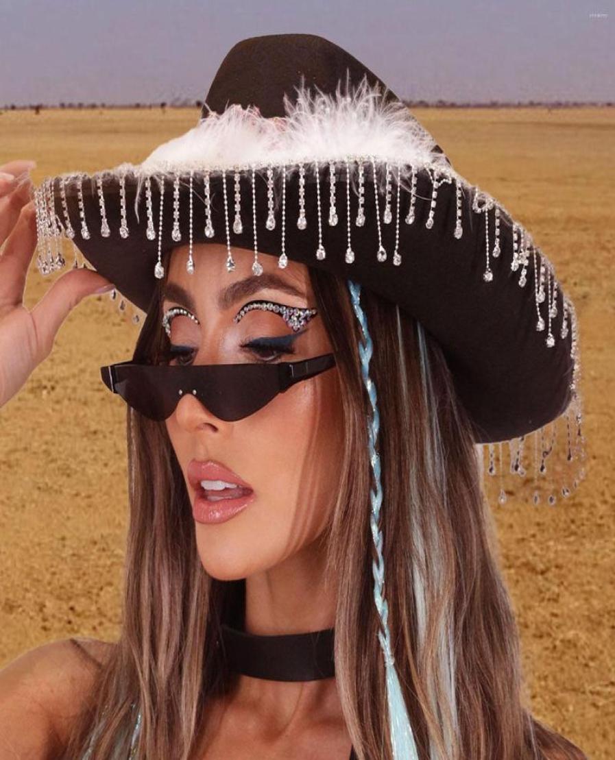 Berets Puloru Wide Brim Rhinestone Tasseled Cowboy Hats Women Western Style Large Cap Holiday Street Cowgirl For Party9563216, Blue
Berets Puloru Wide Brim Rhinestone Tasseled Cowboy Hats Women Western Style Large Cap Holiday Street Cowgirl For Party9563216, Blue