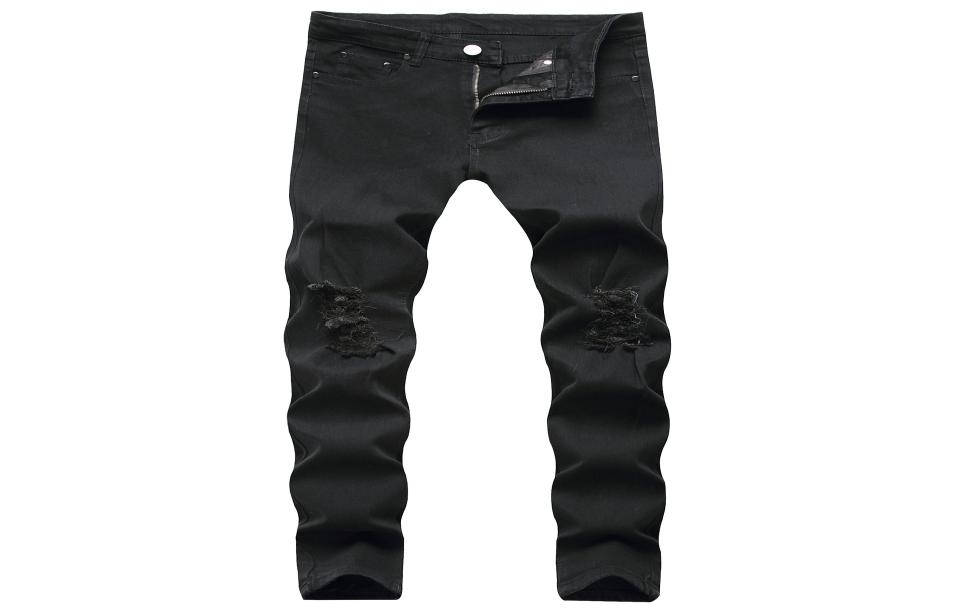 GODLIKEU Mens Ripped Jeans Destroy Distressed Stretch Black Elasitc Skinny Denim Pants2722533
GODLIKEU Mens Ripped Jeans Destroy Distressed Stretch Black Elasitc Skinny Denim Pants2722533