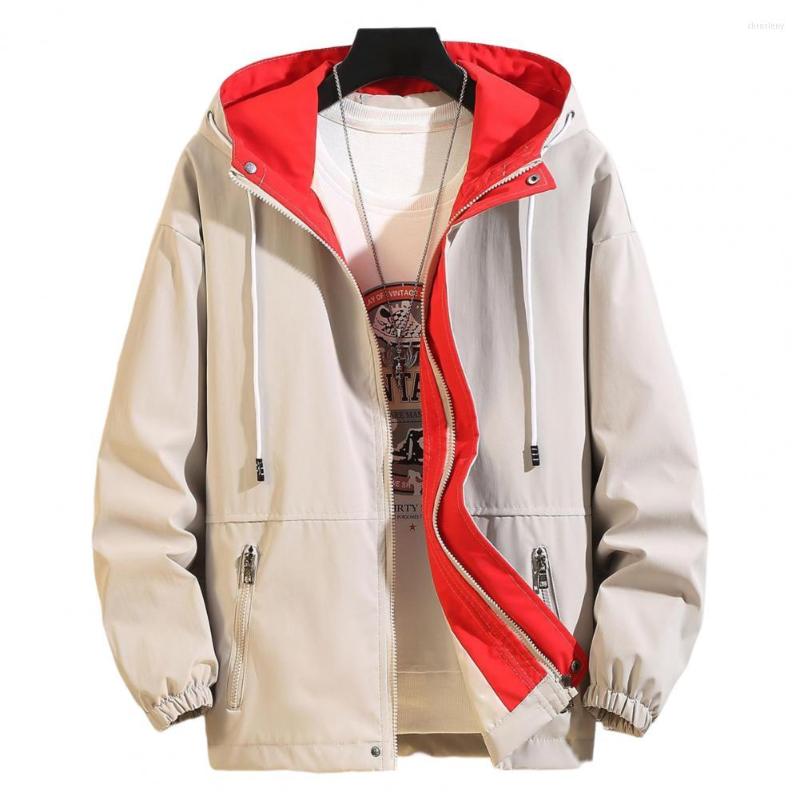 Men's Jackets Men Jacket Color Matching Hood Zipper Pockets Drawstring Streetwear Spring Autumn Loose Bomber Overcoat Baseball Coat, Yellow
Men's Jackets Men Jacket Color Matching Hood Zipper Pockets Drawstring Streetwear Spring Autumn Loose Bomber Overcoat Baseball Coat, Yellow