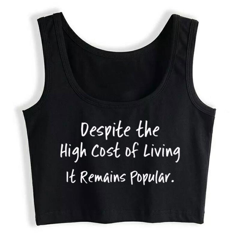 Women' Tanks & Camis Boho Crop Top Clever Despite The High Cost Of Living It Sexy Vintage Print Y2k Tops Womens Blusas Mujer De Moda 2023 V, White
Women' Tanks & Camis Boho Crop Top Clever Despite The High Cost Of Living It Sexy Vintage Print Y2k Tops Womens Blusas Mujer De Moda 2023 V, White