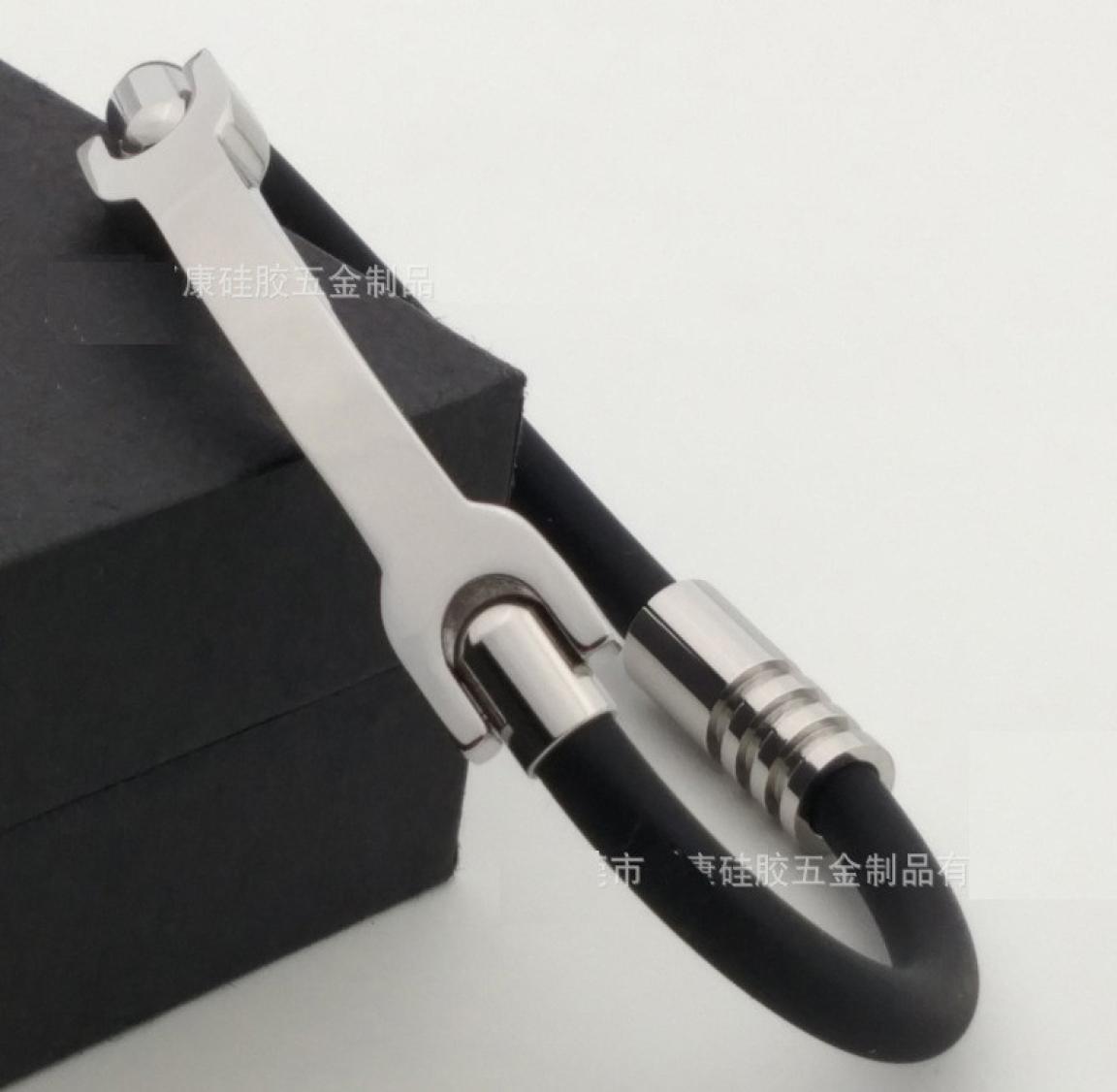 Korea prevent the electrostatic energy wristband titanium germanium magnetic buckle balance bracelet power silicone bangle8412223
Korea prevent the electrostatic energy wristband titanium germanium magnetic buckle balance bracelet power silicone bangle8412223