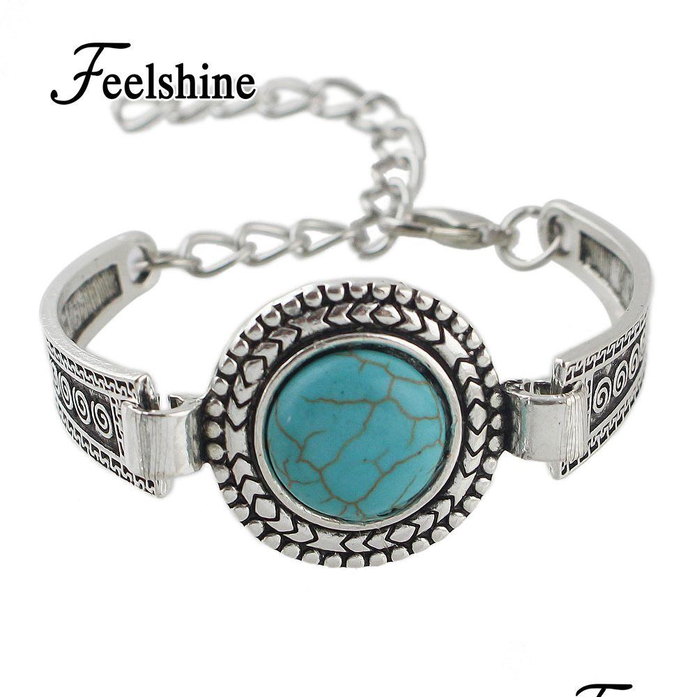 Charm Bracelets Wholesale Jewelry Bohemian Style Antique Sier Color Chain With Round Blue Stone Bangles For Women Bijoux Drop Deliver Dhwbp
Charm Bracelets Wholesale Jewelry Bohemian Style Antique Sier Color Chain With Round Blue Stone Bangles For Women Bijoux Drop Deliver Dhwbp
