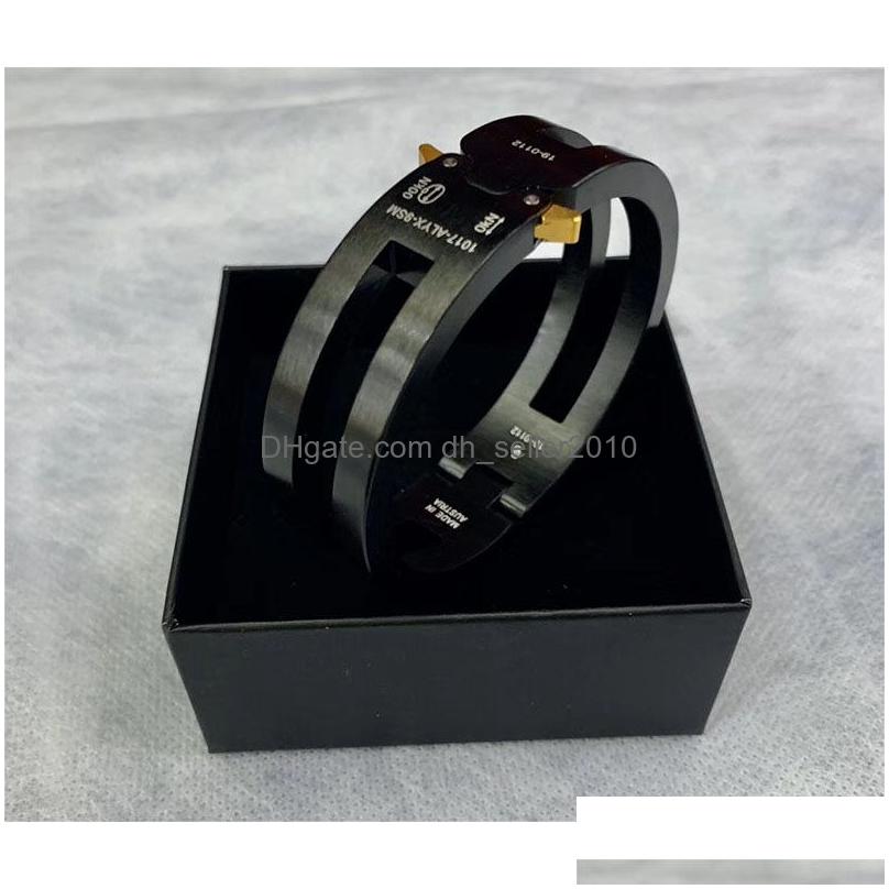 Chain Link Bracelets Hip Hop Fashion Rollercoaster Track Alyx Aluminium Alloy Bracelet Women Men Unisex Couples Jewelry Bangles With Dhvtc