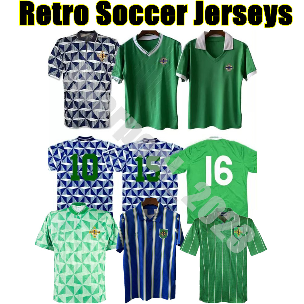 1979 1988 Northern Ireland Retro Soccer Jerseys Classic 1990 1992 1993 1994 EVANS LEWIS SAVILLE DAVIS WHYTE LAFFERTY McNAIR MAILLOTS Vintage Football Shirt George
1979 1988 Northern Ireland Retro Soccer Jerseys Classic 1990 1992 1993 1994 EVANS LEWIS SAVILLE DAVIS WHYTE LAFFERTY McNAIR MAILLOTS Vintage Football Shirt George
