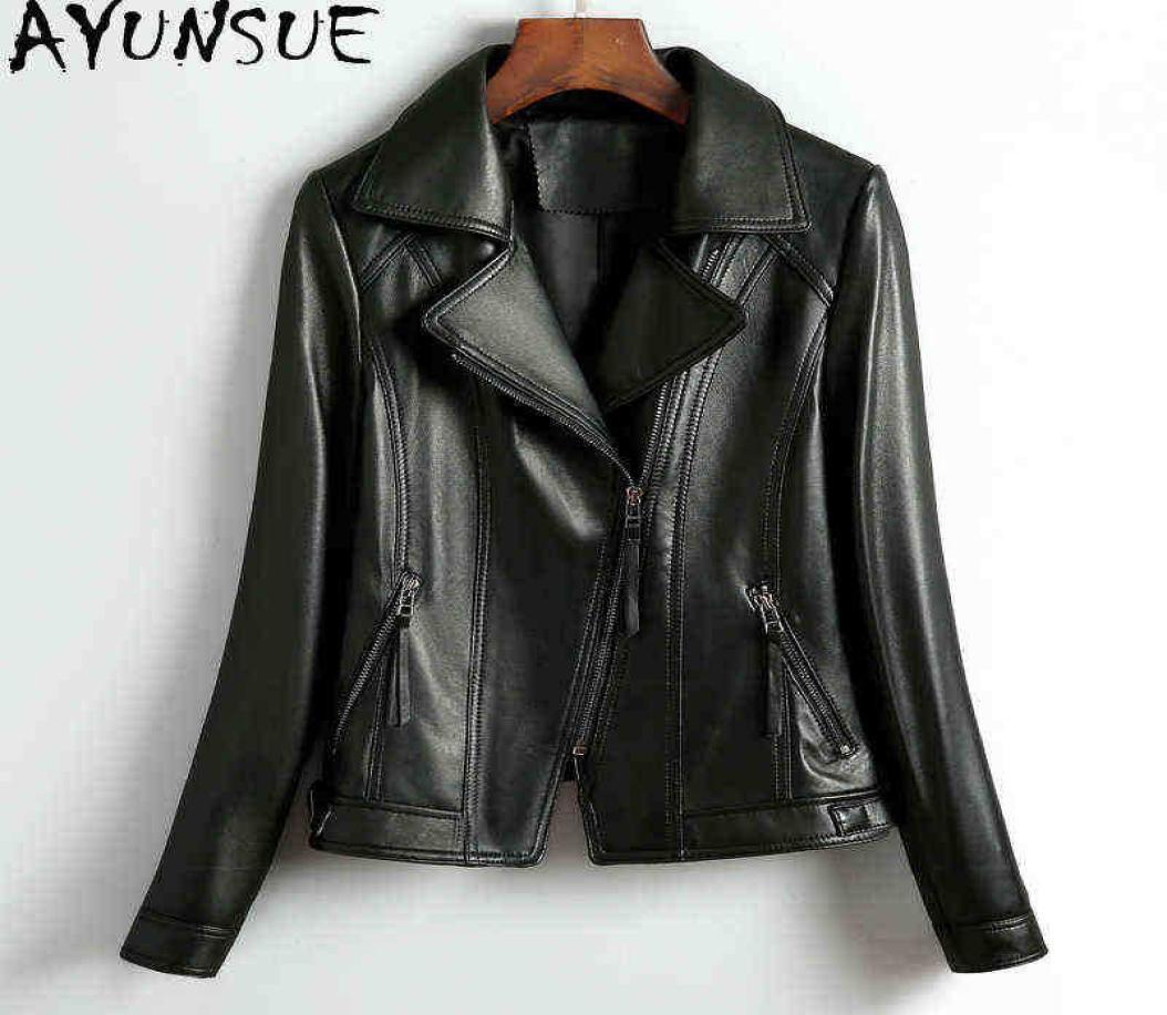 AYUNSUE Sheepskin Genuine Leather Jacket Women Clothes Black Motorcycle Short Coats Woman Spring Outwear Jaqueta Couro Feminina J22495077
AYUNSUE Sheepskin Genuine Leather Jacket Women Clothes Black Motorcycle Short Coats Woman Spring Outwear Jaqueta Couro Feminina J22495077