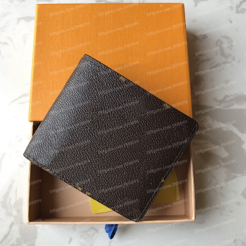 Designer Wallet High Quality Leather Men Short Wallets for Women Men Coin Purse Clutch Bags With Box