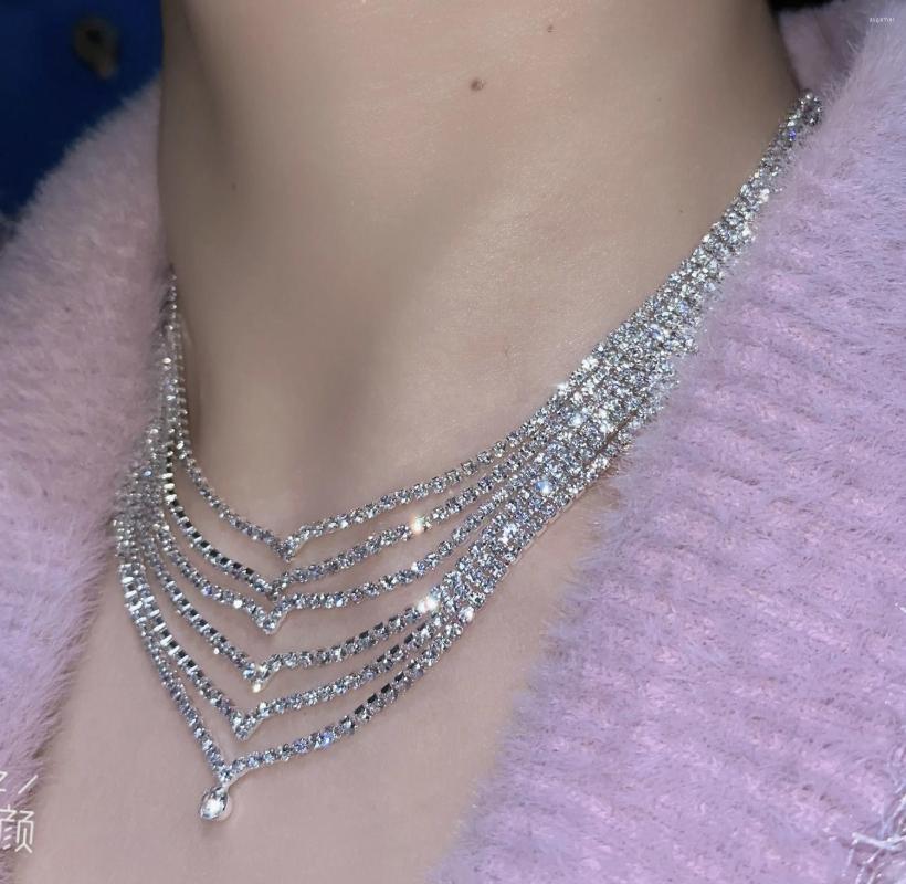 Necklace Earrings Set Bridal Crystal Wedding Jewelry Rhinestone Choker Accessories For Women And Girls Evening Party Prom, Picture shown
Necklace Earrings Set Bridal Crystal Wedding Jewelry Rhinestone Choker Accessories For Women And Girls Evening Party Prom, Picture shown