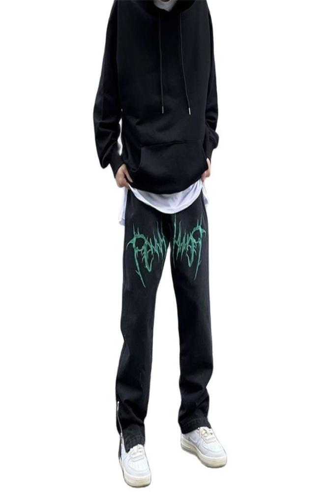 Men Y2K Street Dance Hiphop Jeans Fashion Embroidery Black Loose Board Denim Pants Overall Male Rap Jeans Plus Size Side Zipper 224761133, Red
Men Y2K Street Dance Hiphop Jeans Fashion Embroidery Black Loose Board Denim Pants Overall Male Rap Jeans Plus Size Side Zipper 224761133, Red