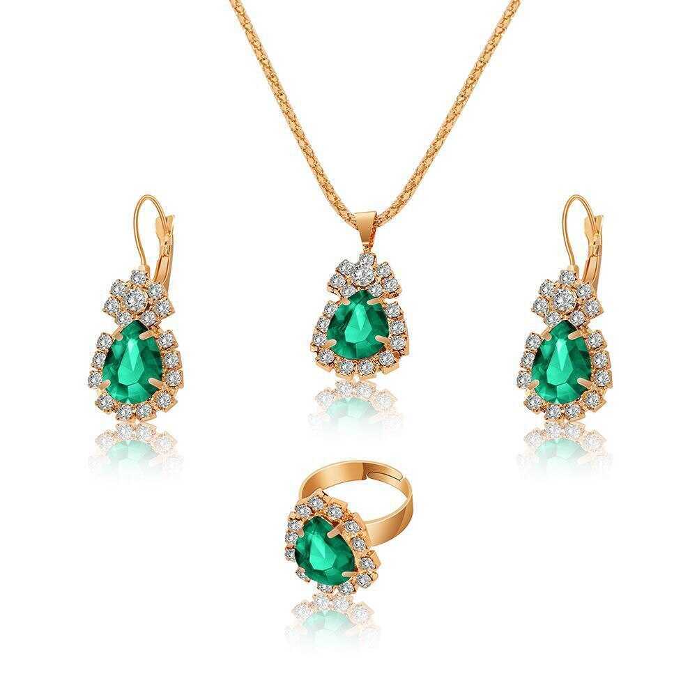Pendant Necklaces Other Jewelry Sets Three Piece Jewelry Set for Women Round Crystal Pendants Earrings Ring Sets Bridal Decoration Colorful Fashion Gifts AA230526
Pendant Necklaces Other Jewelry Sets Three Piece Jewelry Set for Women Round Crystal Pendants Earrings Ring Sets Bridal Decoration Colorful Fashion Gifts AA230526