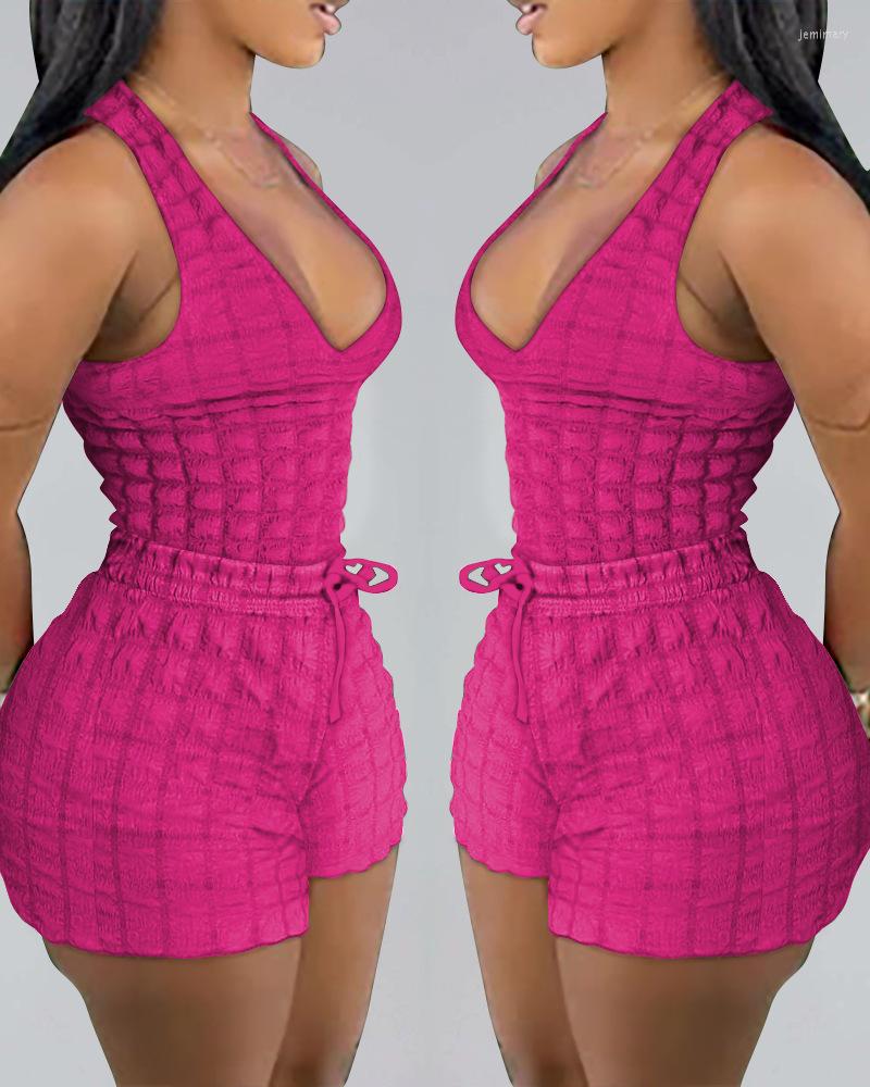 Women's Tracksuits Textured Casual Tank Top & Drawstring Shorts Set Women Sleeveless Camis Tanks Tops High Waist Elastic Pants Summer, Orange
Women's Tracksuits Textured Casual Tank Top & Drawstring Shorts Set Women Sleeveless Camis Tanks Tops High Waist Elastic Pants Summer, Orange