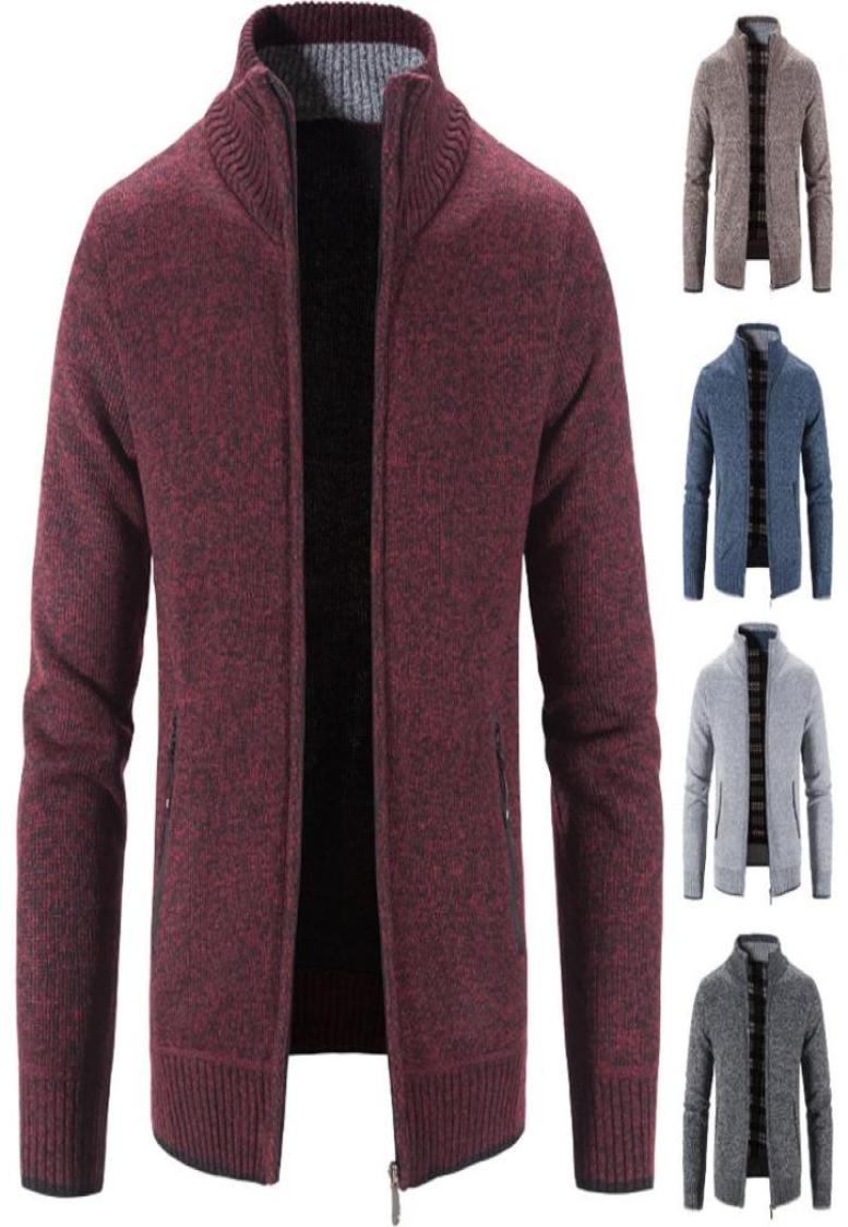 Men039s Sweaters Sweater Solid Color Standup Autumnwinter Fleece Thick Wool Zipper Cardigan Fashion Wear6141746, Brown
Men039s Sweaters Sweater Solid Color Standup Autumnwinter Fleece Thick Wool Zipper Cardigan Fashion Wear6141746, Brown