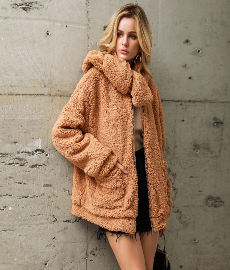 Womens Coats Winter Warm Fleece Jackets Loose Scarf Coat Casual Solid Faux Fur Pocket Outwear Cardigan Female Coat Plus Size New3899997, Brown
Womens Coats Winter Warm Fleece Jackets Loose Scarf Coat Casual Solid Faux Fur Pocket Outwear Cardigan Female Coat Plus Size New3899997, Brown